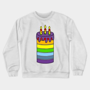 Happy Birthday Cake - Cute Food Art Crewneck Sweatshirt